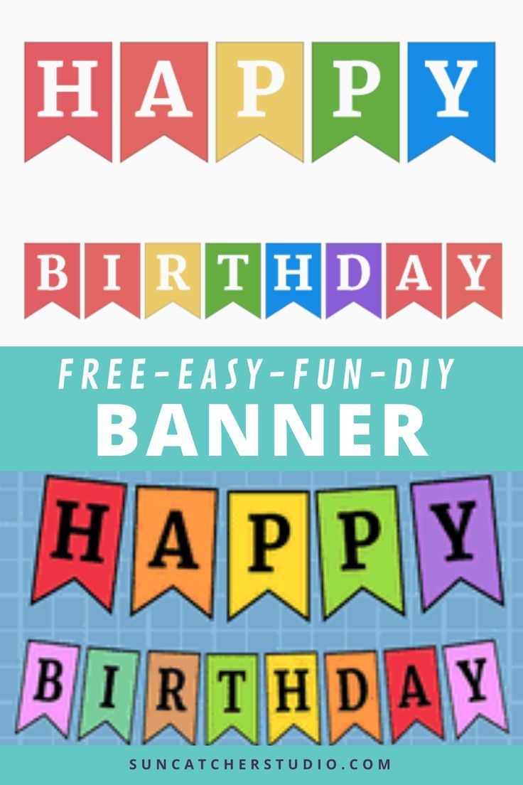 Free Online Pennant Banner Maker (Happy Birthday Signs regarding Create Printable Banner Online Free