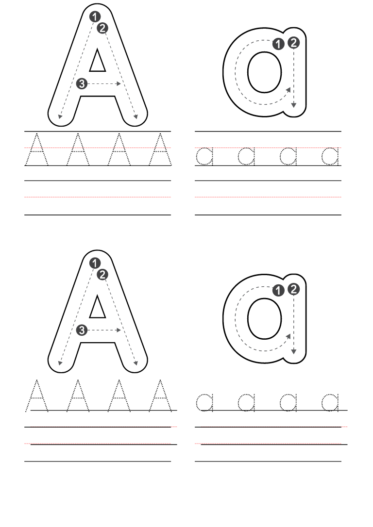 Free Preschool Letter A Worksheets Printable Pdf with regard to Free Printable Letter A Worksheets Preschool
