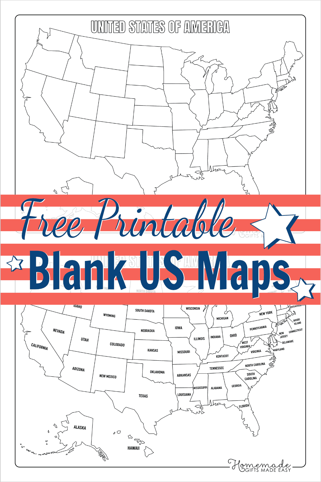 Free Printable Blank Us Map (Pdf Download) pertaining to Us Map with States Free Printable