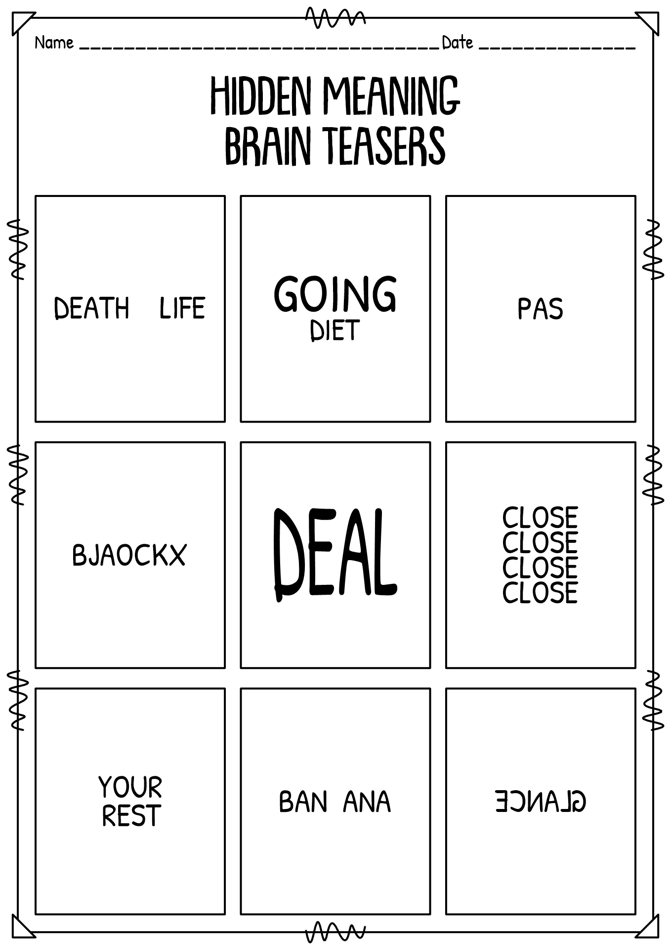 Free Printable Brain Teasers With Answers - Worksheets Library regarding Printable Brain Teasers For Adults