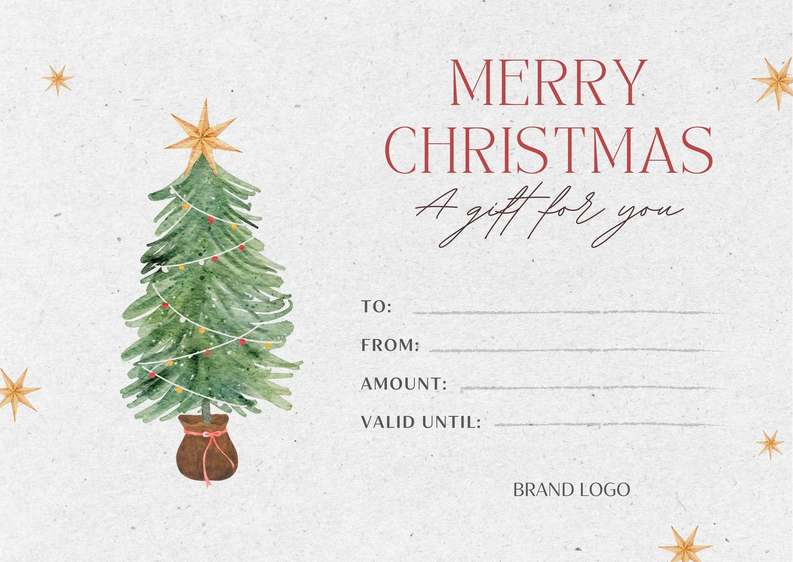 Free, Printable Custom Christmas Gift Certificate Templates | Canva with Printable Gift Certificates For Christmas