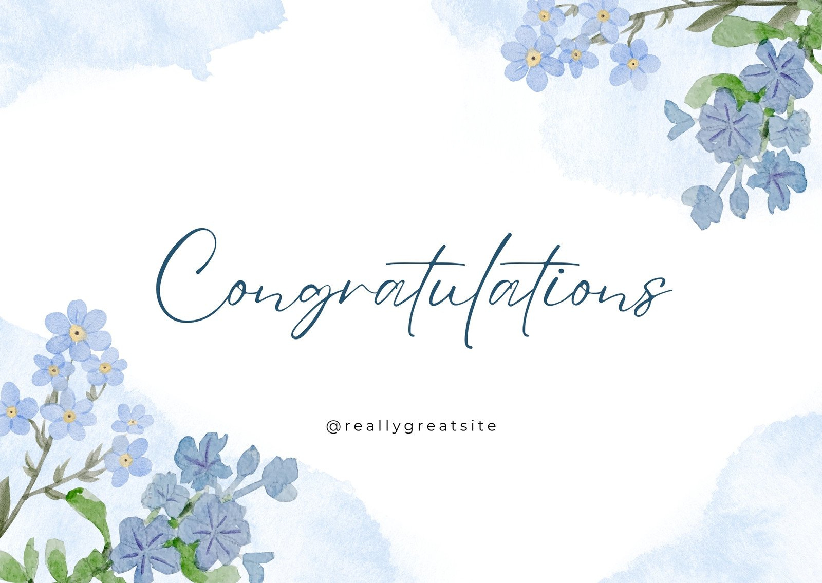 Free, Printable Custom Congratulation Card Templates | Canva intended for Free Printable Online Greeting Cards