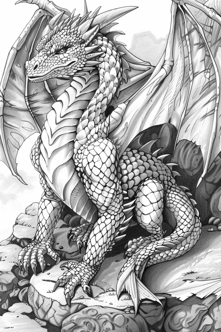 Free Printable Dragon Coloring Pages For Kids & Adults | Storiespub throughout Free Printable Pictures of Dragons
