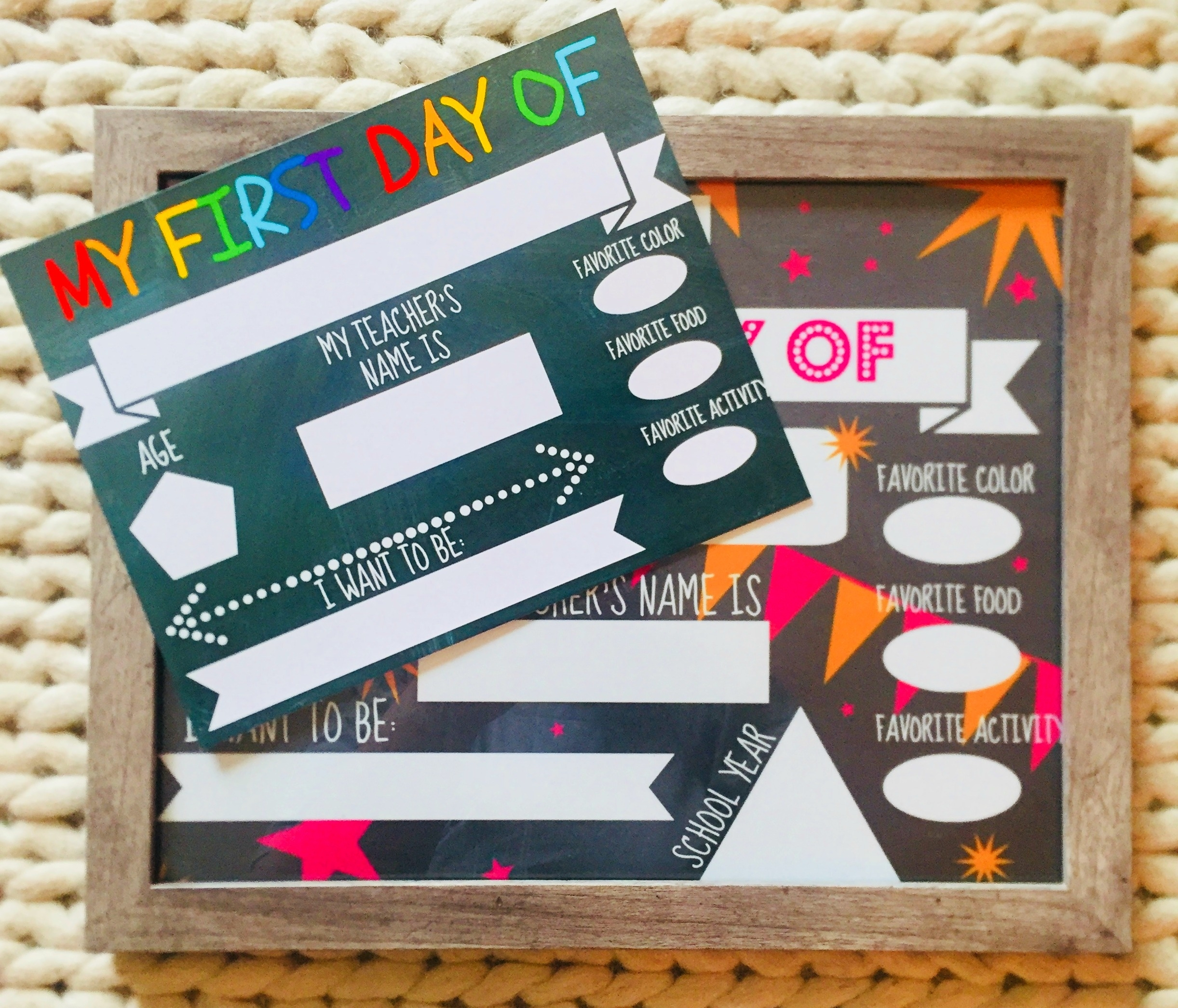 Free Printable First Day Of School Signs - Sincerely Saturday pertaining to Make Your Own Signs Free Printable