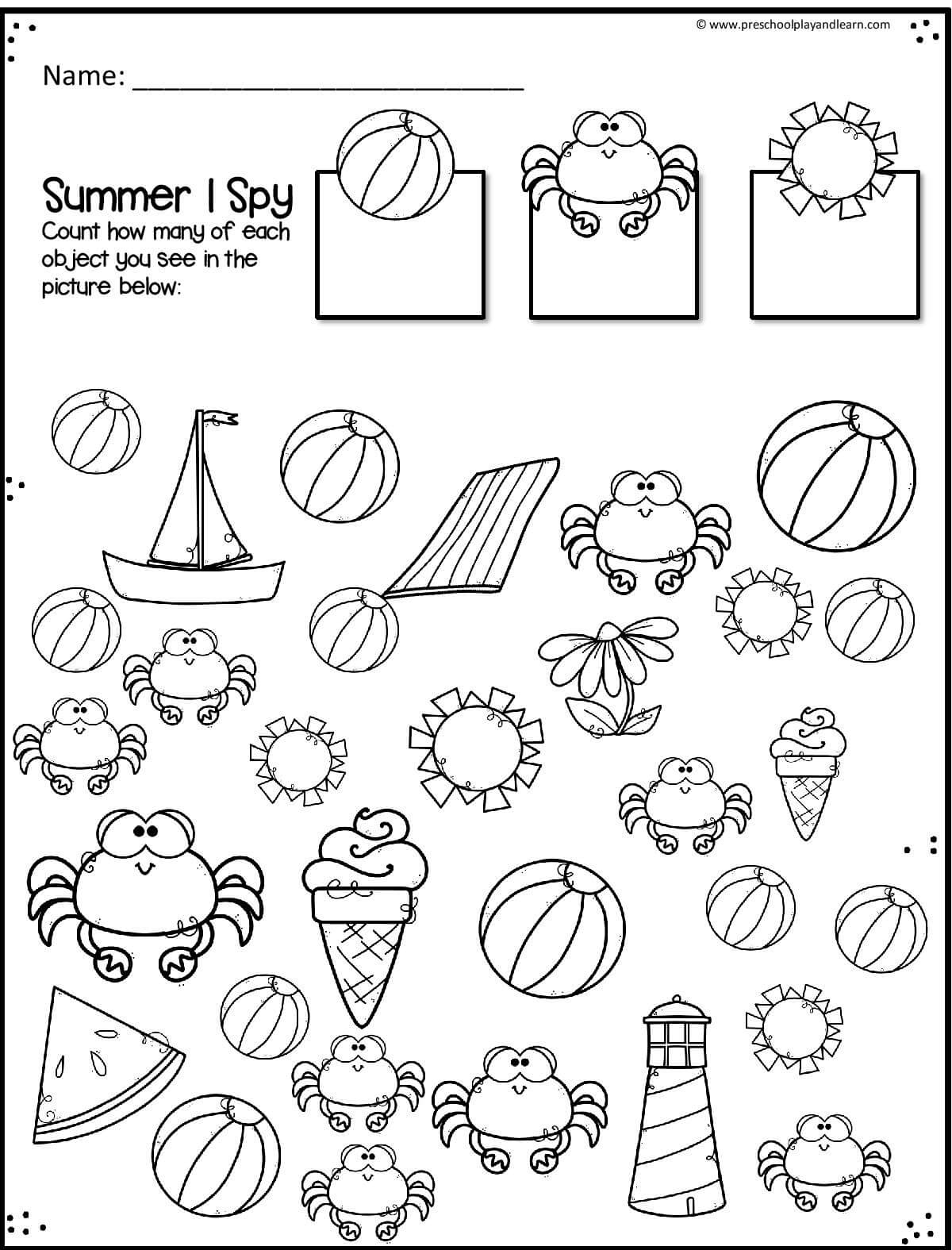 Free Printable Summer Activity Sheets - Printable Party Favors pertaining to Printable Summer Activities For Preschoolers