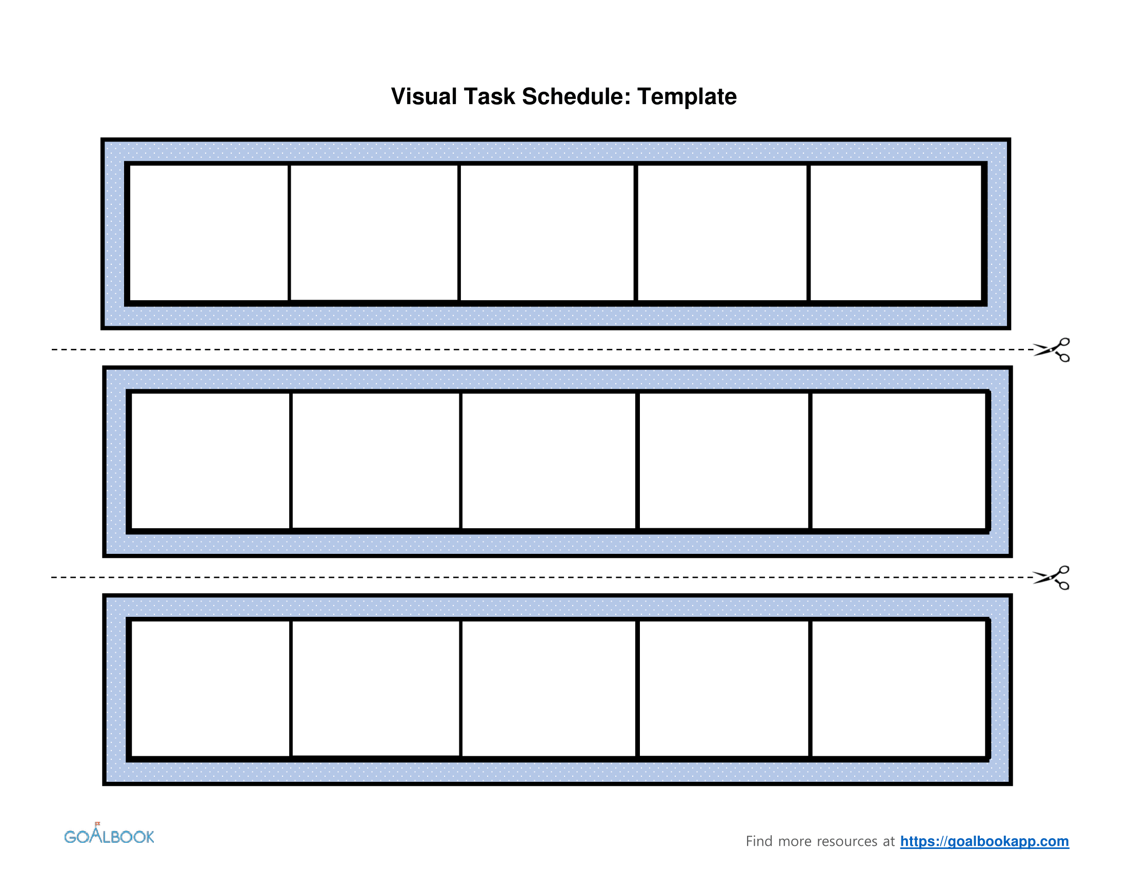 Free Printable Visual Schedule Autism - Printable Party Favors throughout Printable Blank Visual Schedule Template