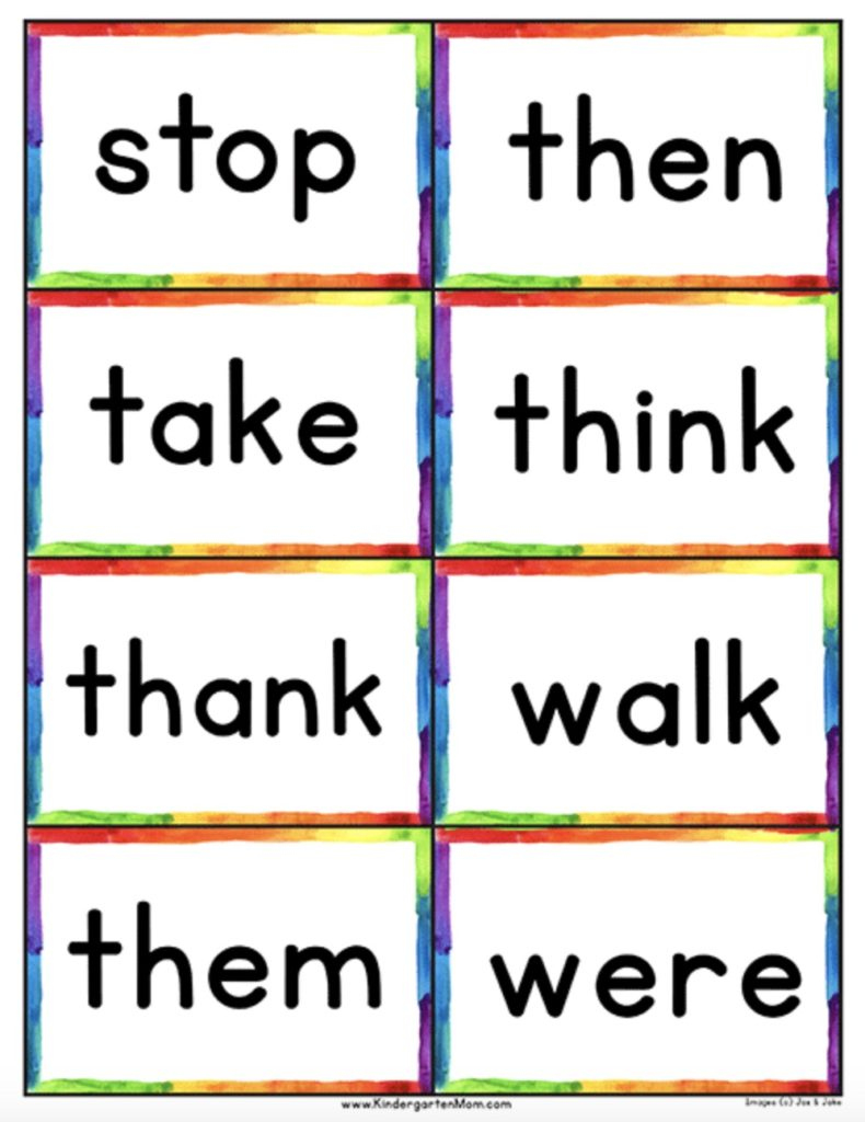 Free Printables For Kindergarten: Sight Word Help, 12 Ways in Printable Sight Words For Preschoolers