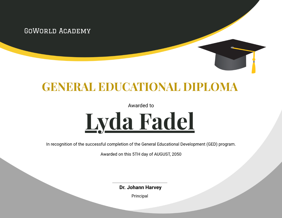 Free Professional Ged Diploma Certificate Template To Edit Online intended for Free Printable Ged Certificate
