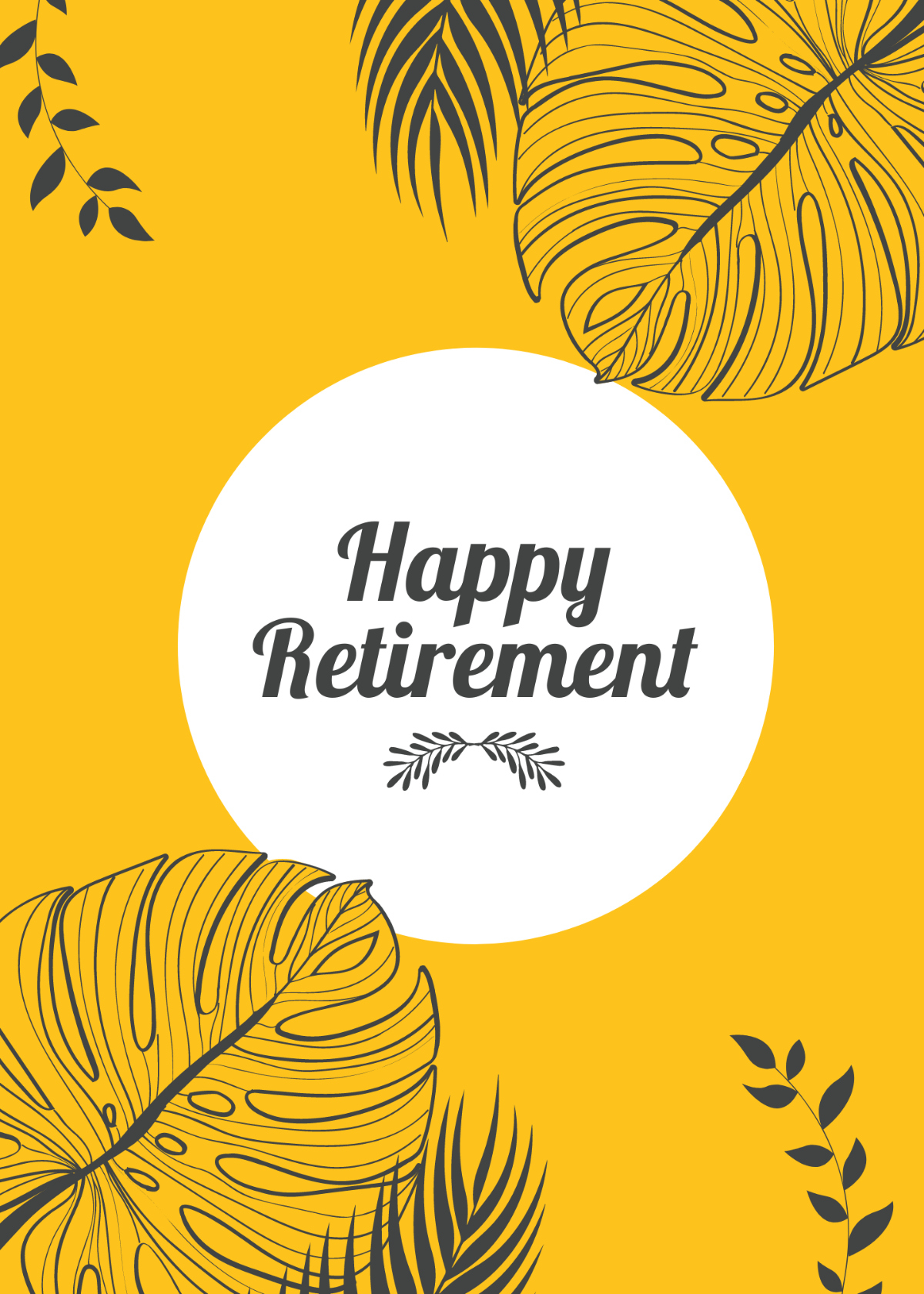 Free Retirement Card Templates, Editable And Printable within Free Printable Retirement Cards