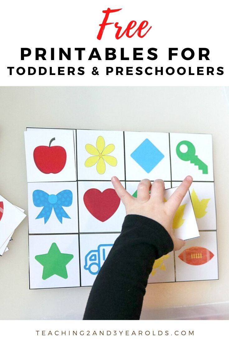 Free Toddler And Preschool Printables throughout Educational Activities For 3 Year Olds Printable