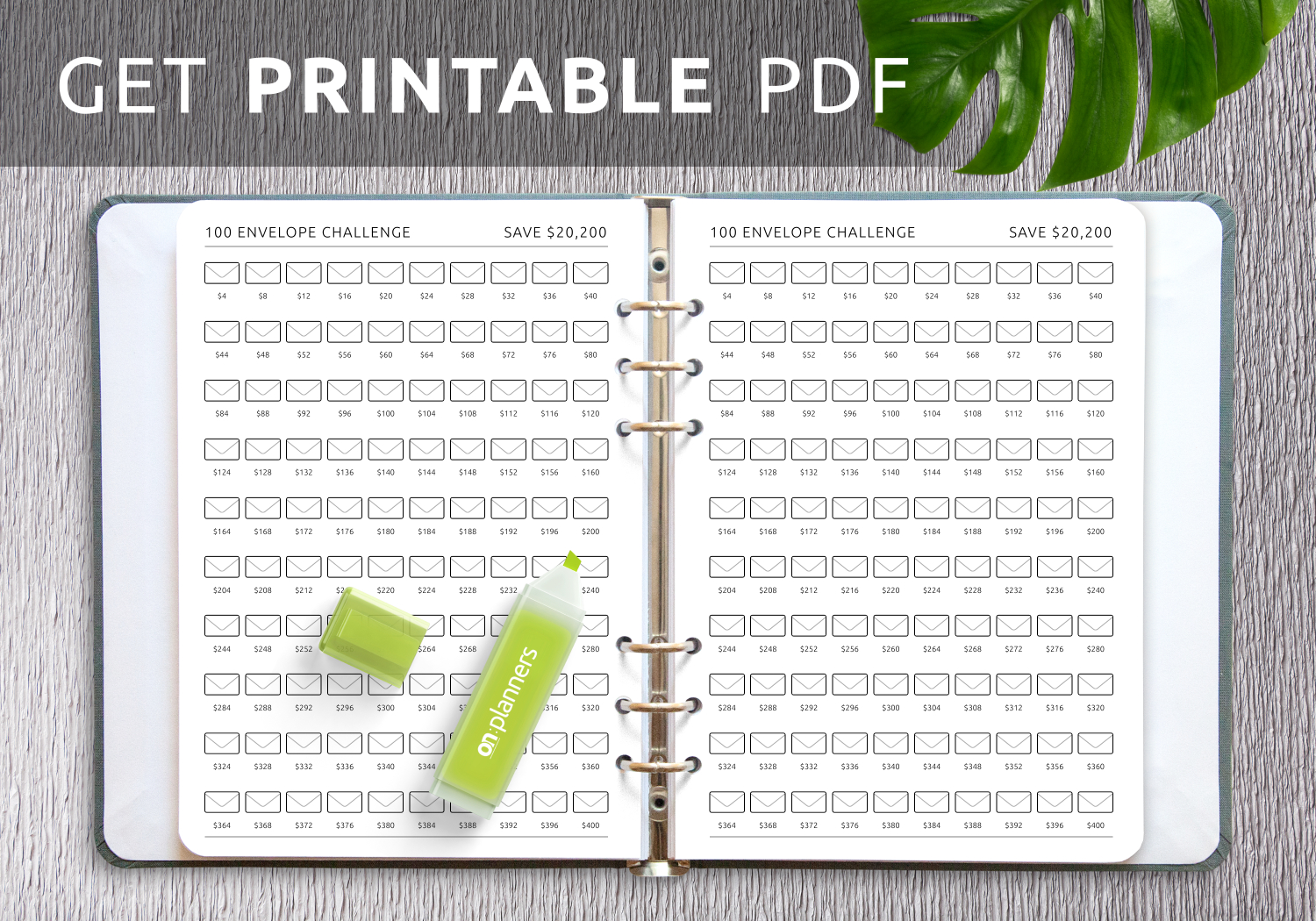 Get Printable And Digital 100 Envelope Challenge Pdf For with regard to 100 Envelope Challenge Tracker Printable
