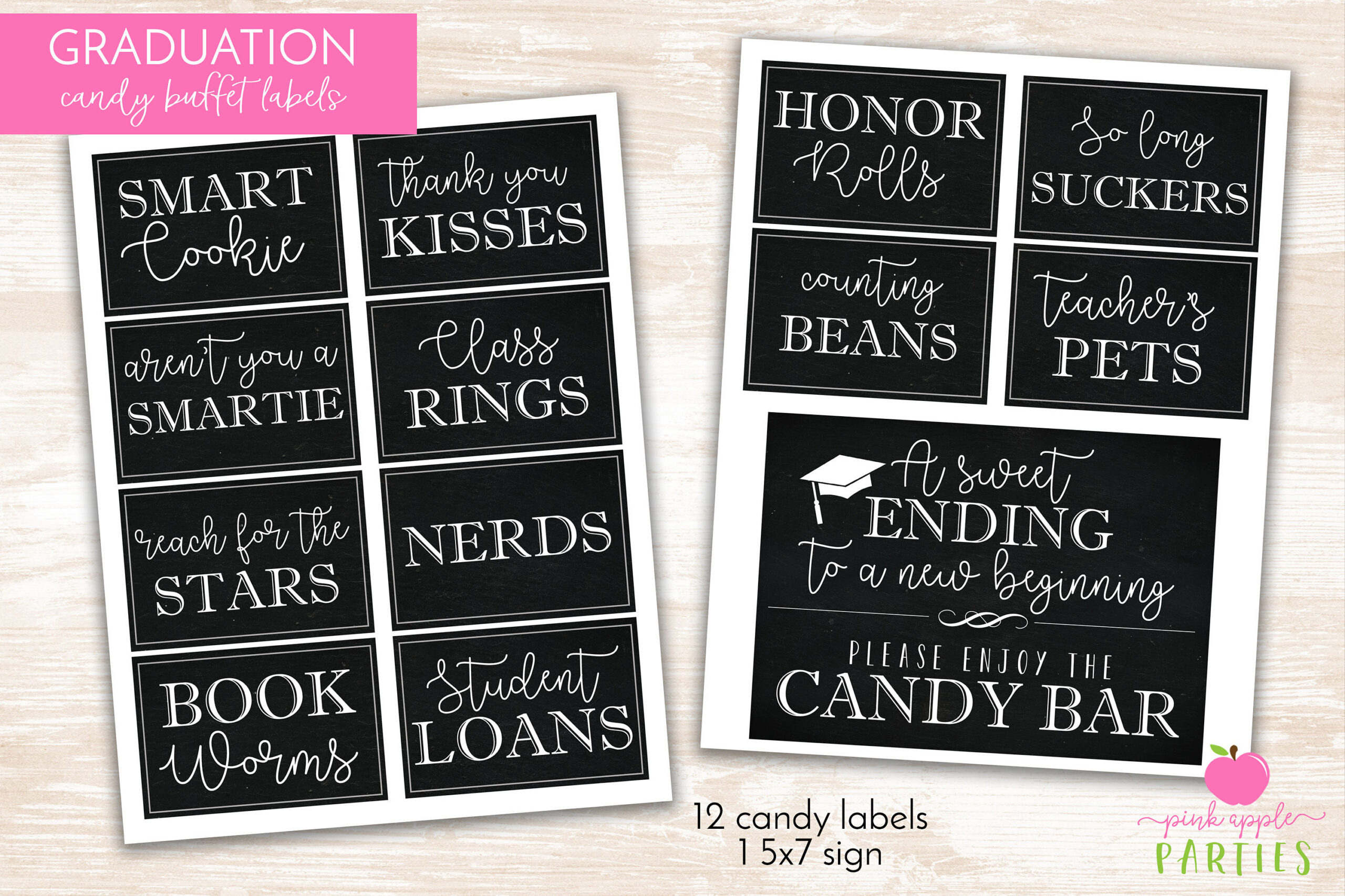 Graduation Candy Labels - Printable Graduation Party - Candy inside Templates Free Free Printable Graduation Candy Buffet Signs