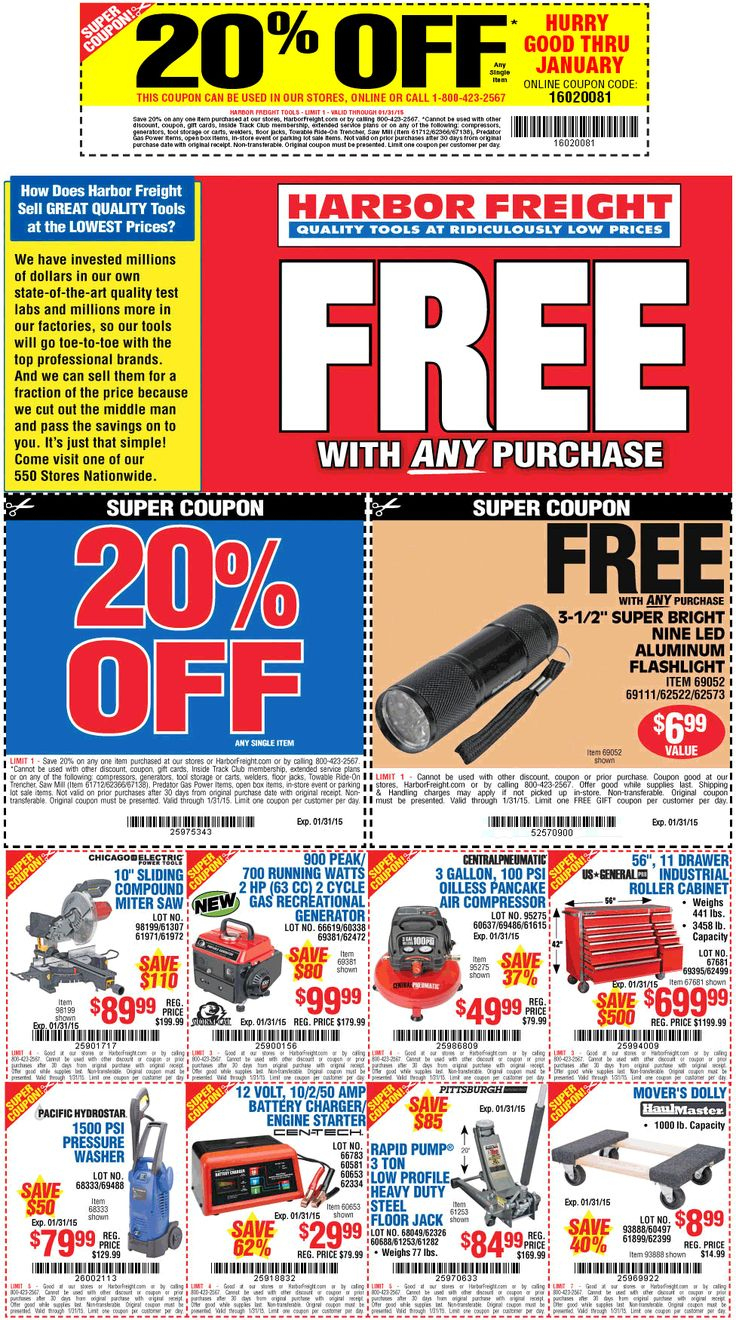 Harbor Freight Deal! within Printable Harbor Freight Gift Card