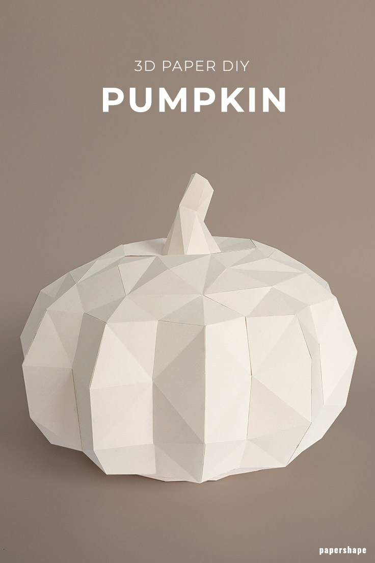 How Do I Make A Papercraft Pumpkin - Papershape regarding Printable 3d Paper Pumpkin Templates