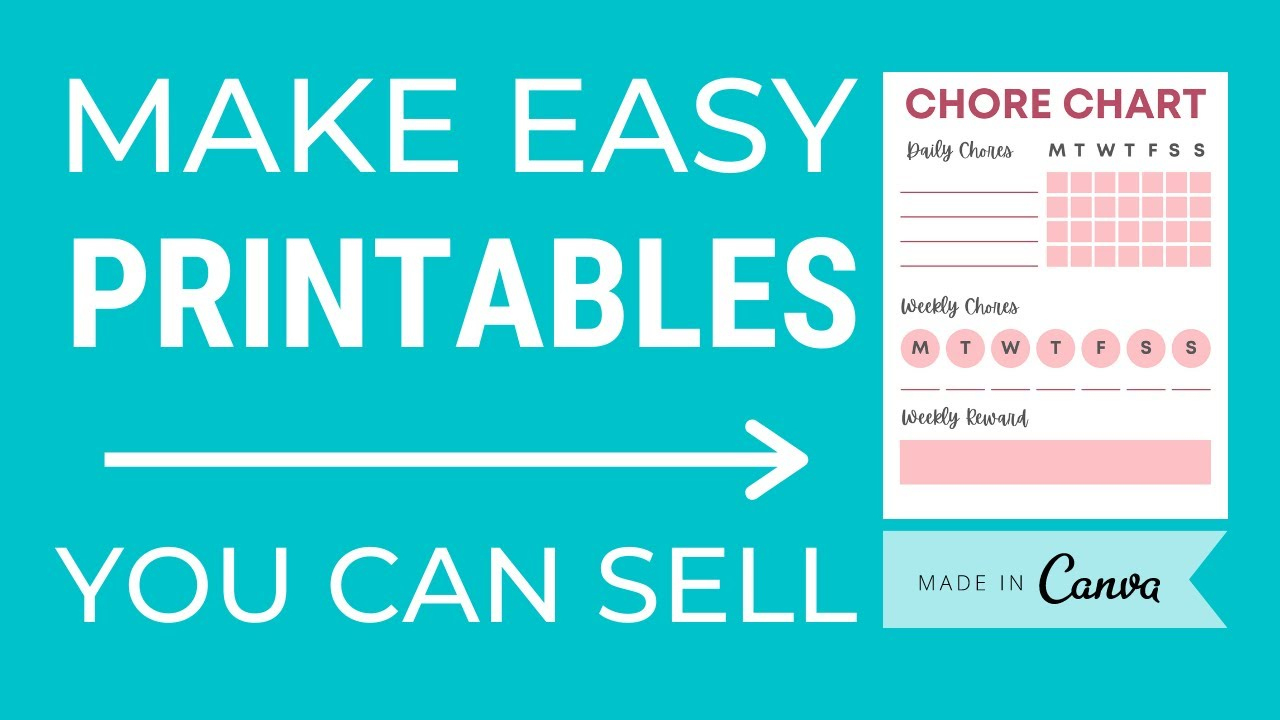 How To Create A Printable In Canva To Sell On Etsy | Digital Product Canva Tutorial with regard to How To Make Printables To Sell
