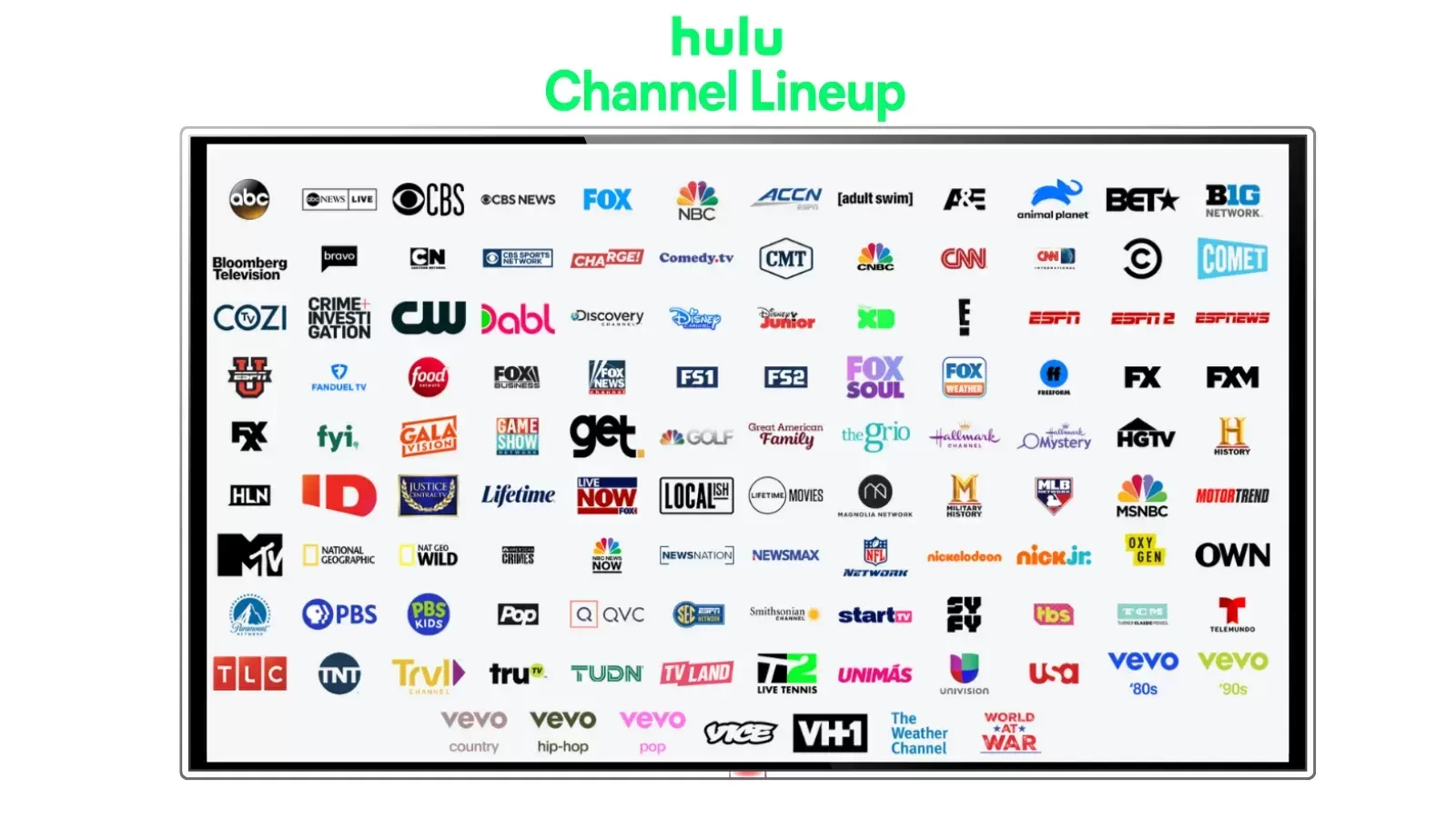 Hulu Review 2025: Packages, Pricing, Channels & Bundles | Yardbarker within Hulu Live Tv Channels List Printable