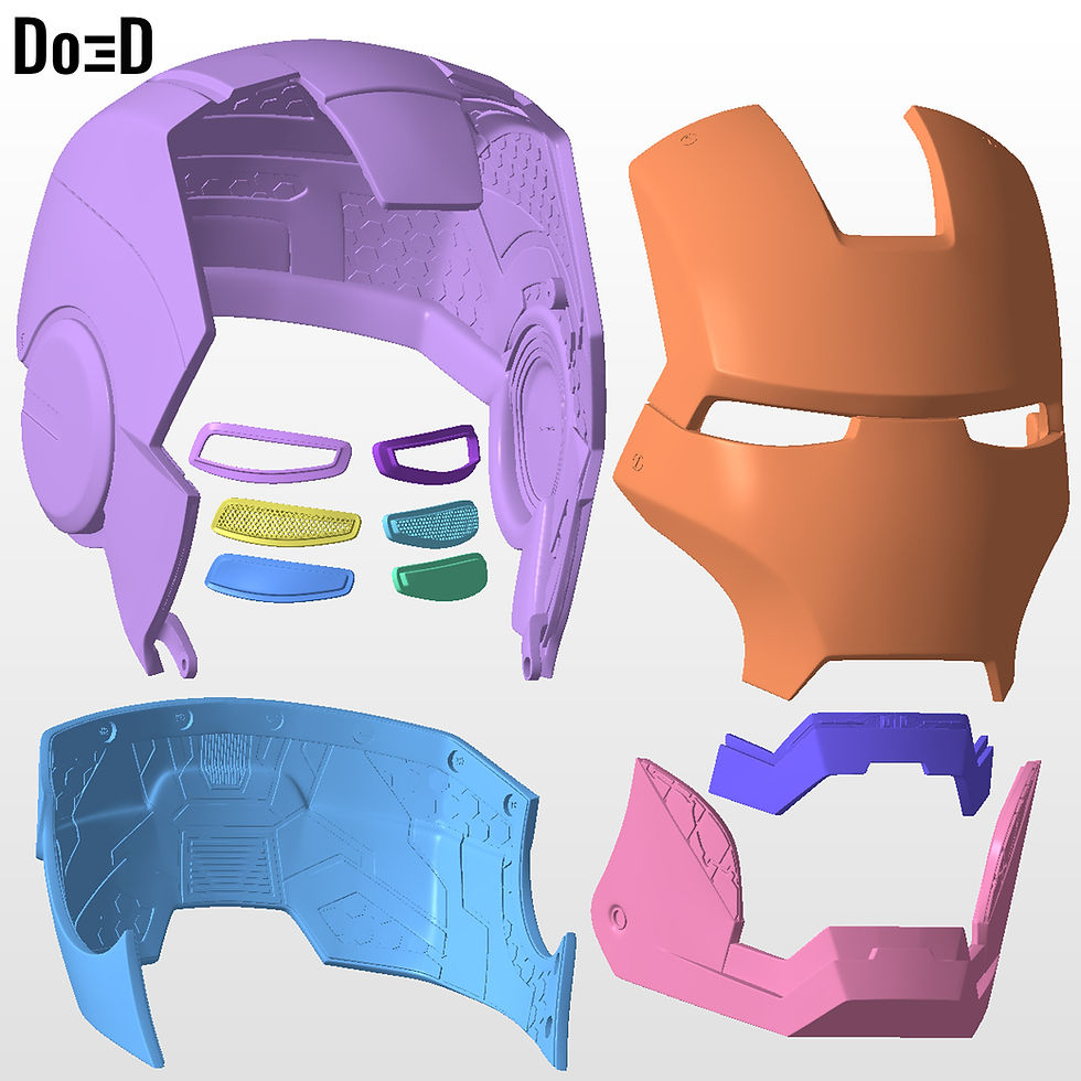 Iron Man Mark Iii Helmet (Mk 3) | 3D Printable File #N39 | Do3D within Printable Iron Man Helmet Template