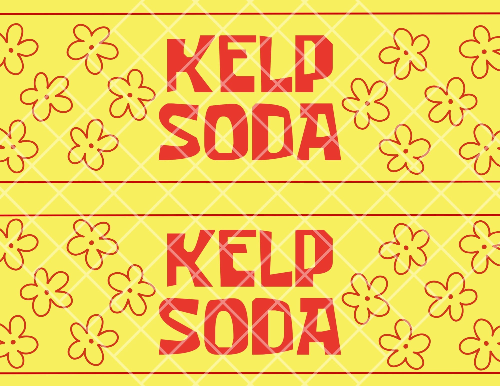 Kelp Soda Bottle Labels: Printable Party Decor (Digital Download within Kelp Soda Labels Printable Free