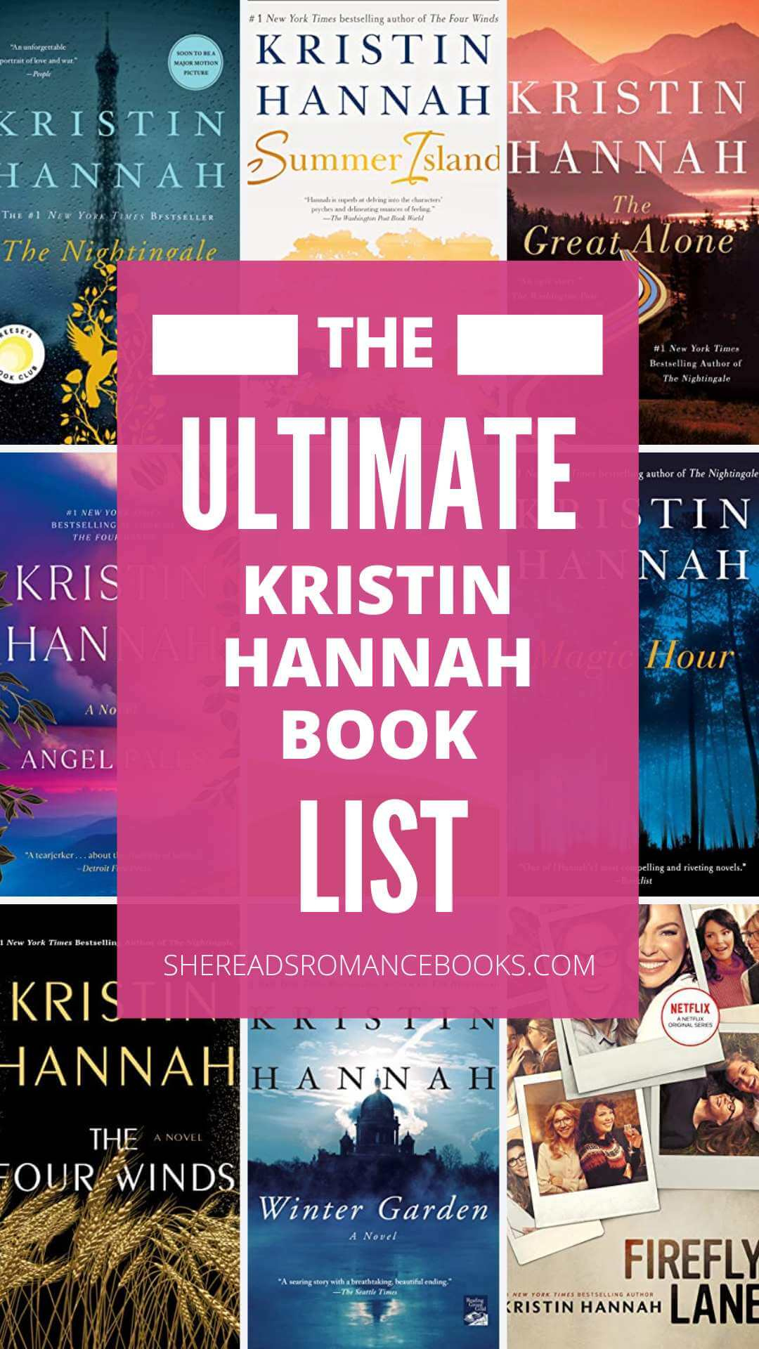 Kristin Hannah Books In Order (With Pdf Download!) – She Reads for Kristin Hannah Books In Order Printable