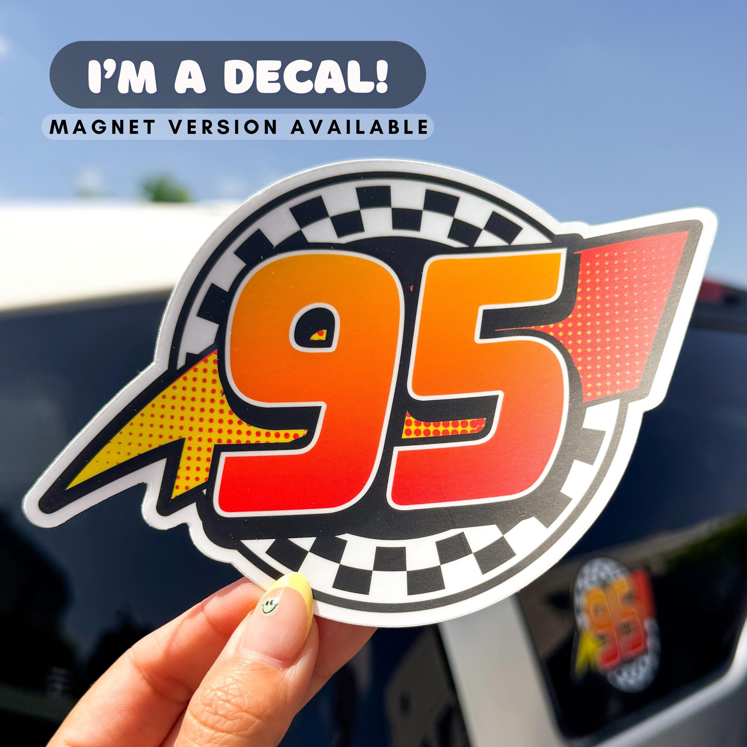Lightning Mcqueen 95 Sticker - Etsy.de with Printable Lightning Mcqueen 95 Logo