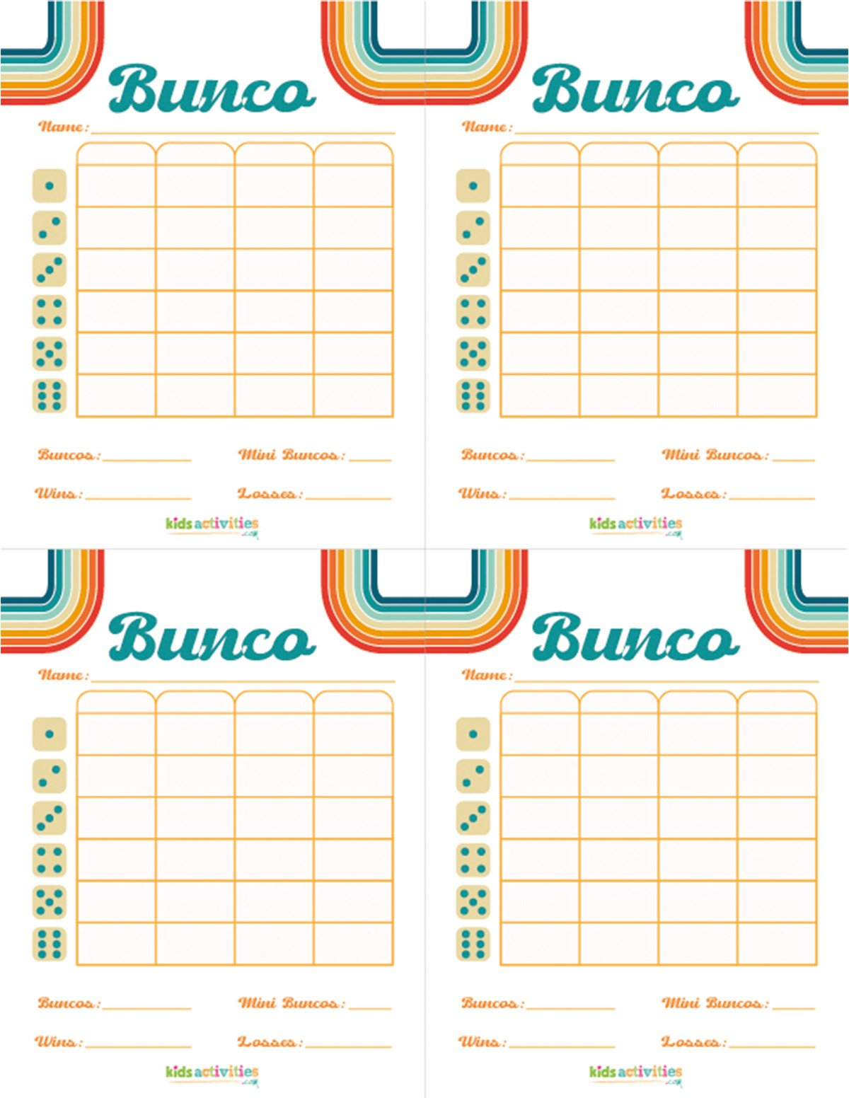 Make A Bunco Party Box With Free Printable Bunco Score Sheets within Bunco Score Cards Free Printable