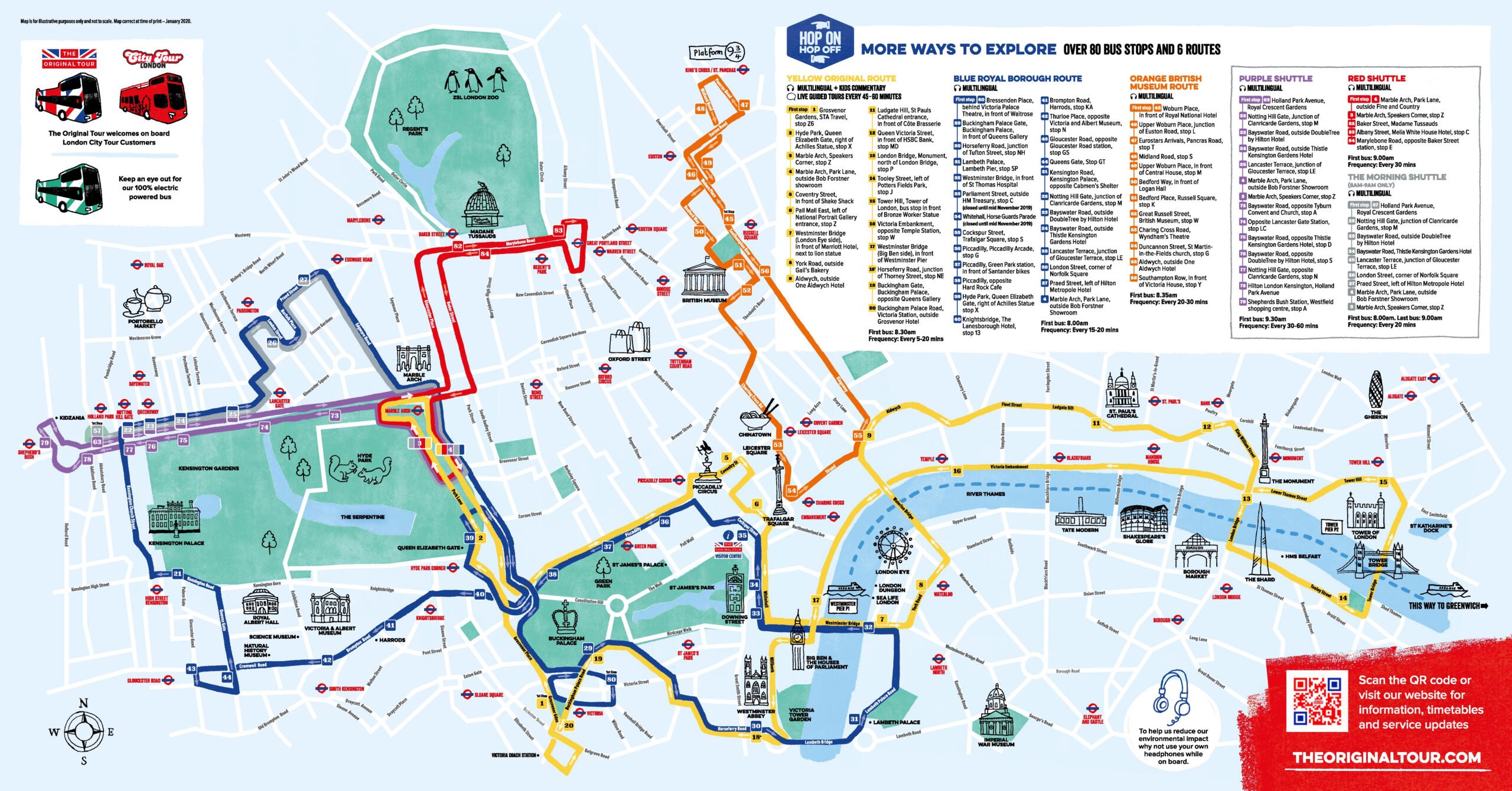 Map Of London Tourist Attractions, Sightseeing & Tourist Tour within Printable Hop On Hop Off London Map