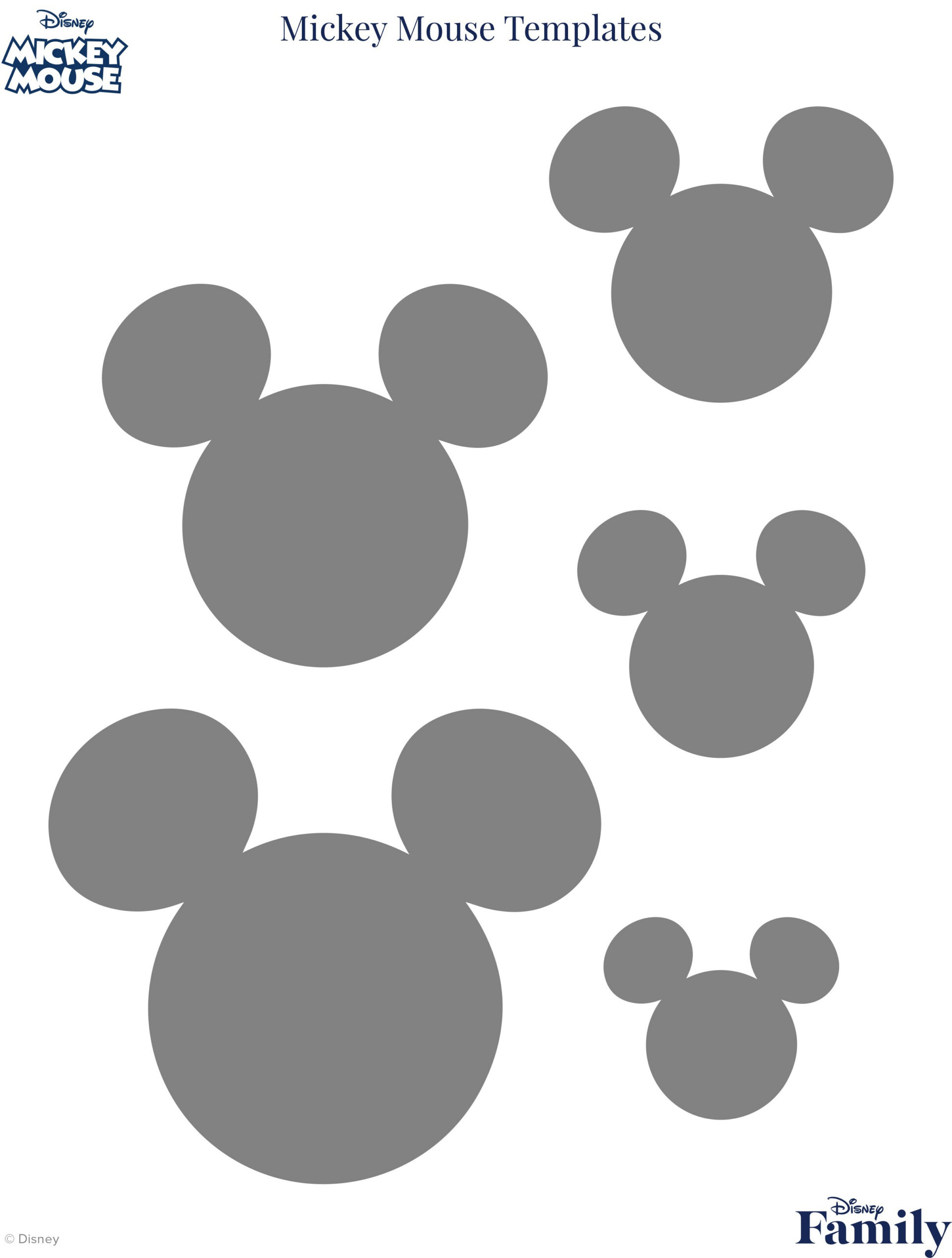 Mickey Mouse Template | Disney News for Mickey Mouse Cut Out Printable