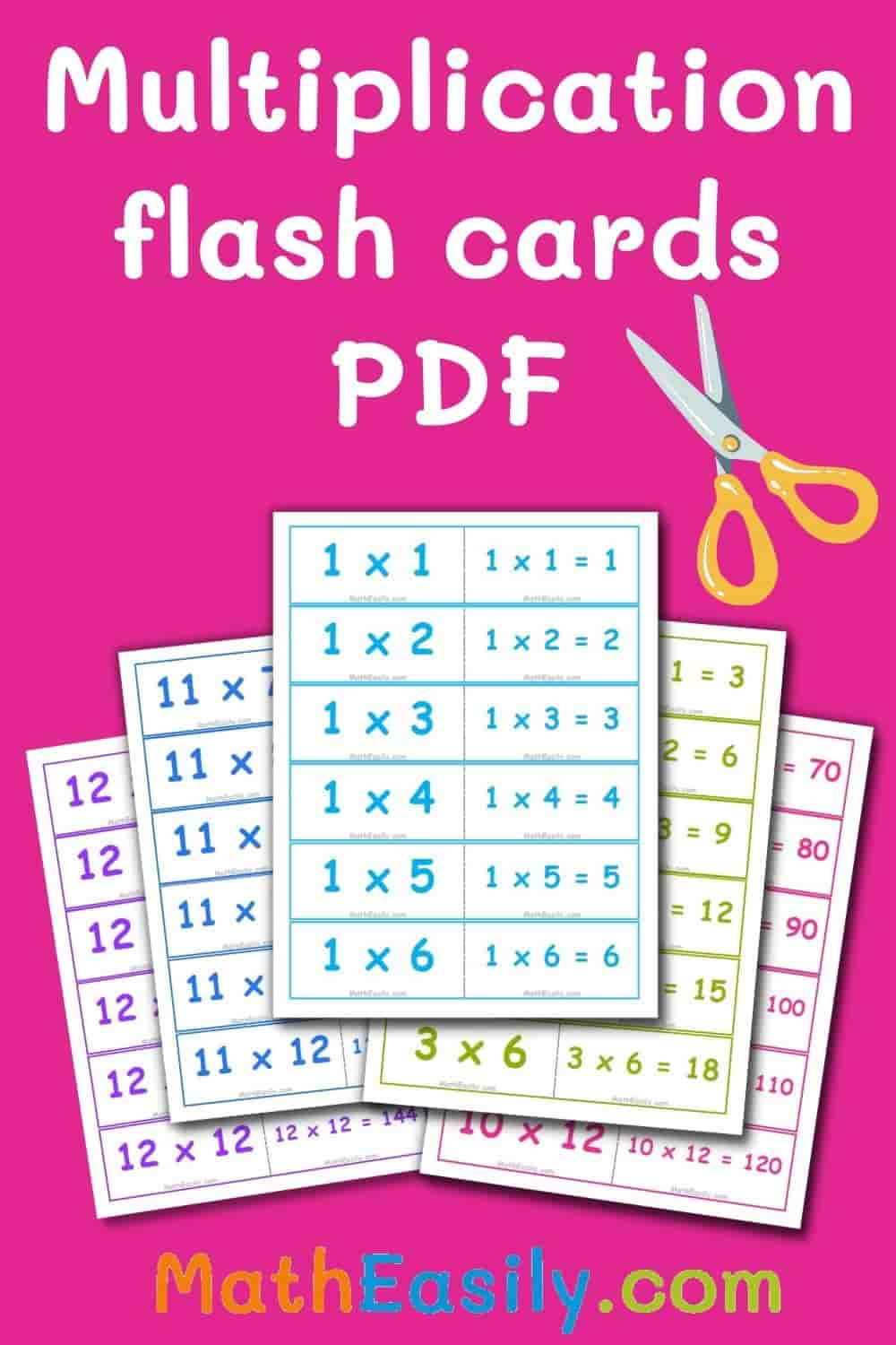 Multiplication Flash Cards Online 0-12 + Printable for Printable Multiplication Flash Cards 0 12 with Answers on Back