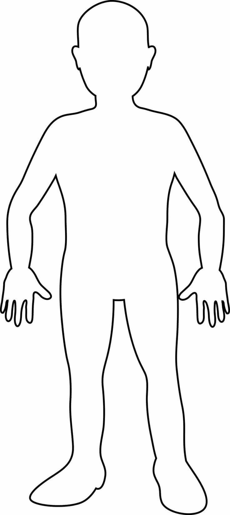 Pinmichaela Piňosová On Moje Tělo In 2025 | Human Body Drawing intended for Outline Of A Human Body Printable