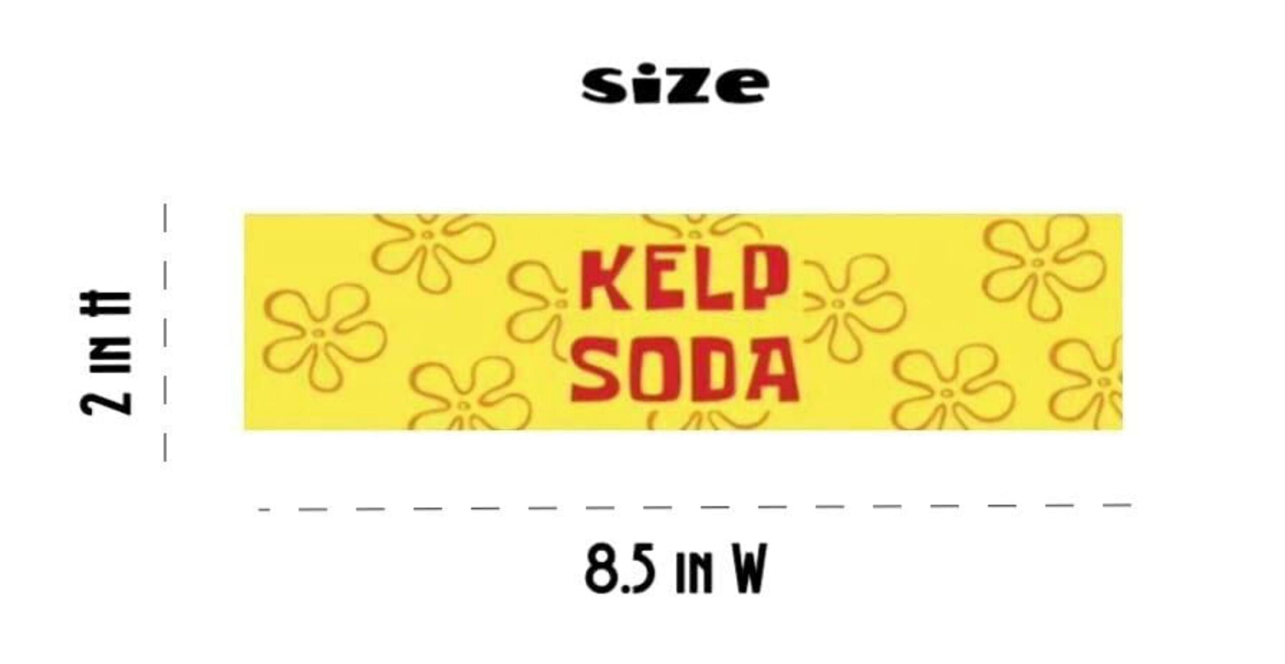 Pre Cut Kelp Soda Bottle Labels, Squarepants Under The Sea Drink regarding Kelp Soda Labels Printable Free