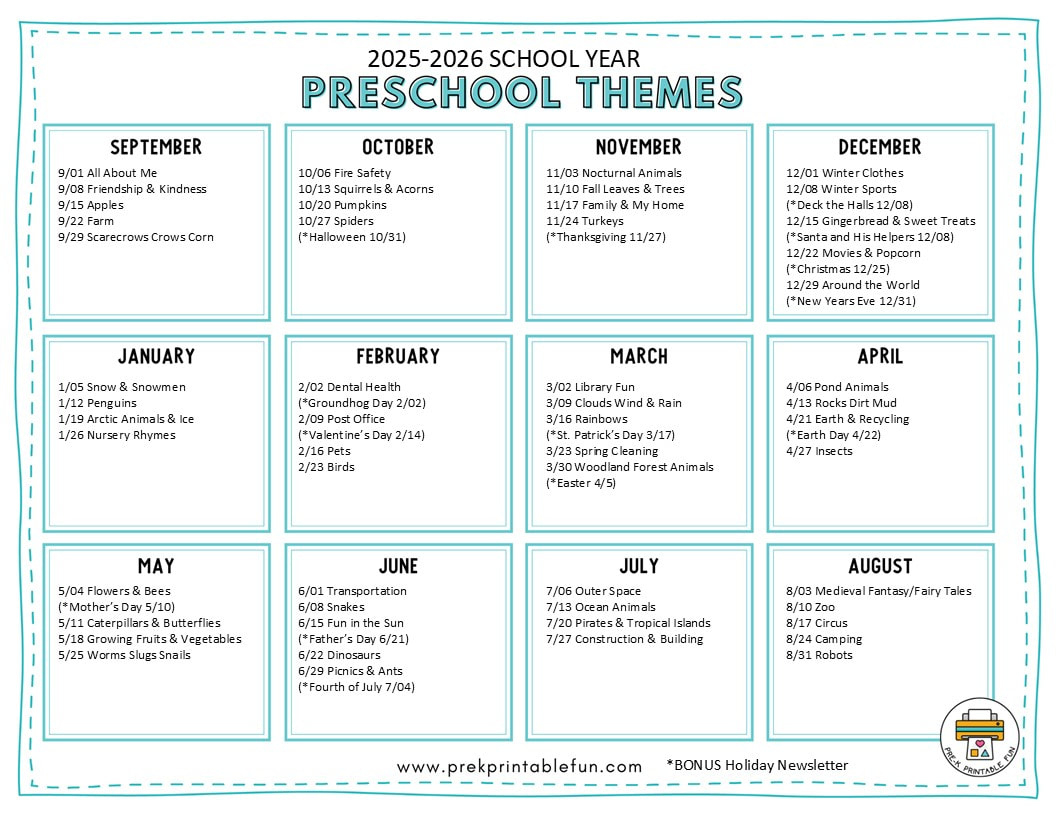 Preschool Lesson Plans - Pre-K Printable Fun with regard to Preschool Lesson Plans Free Printable