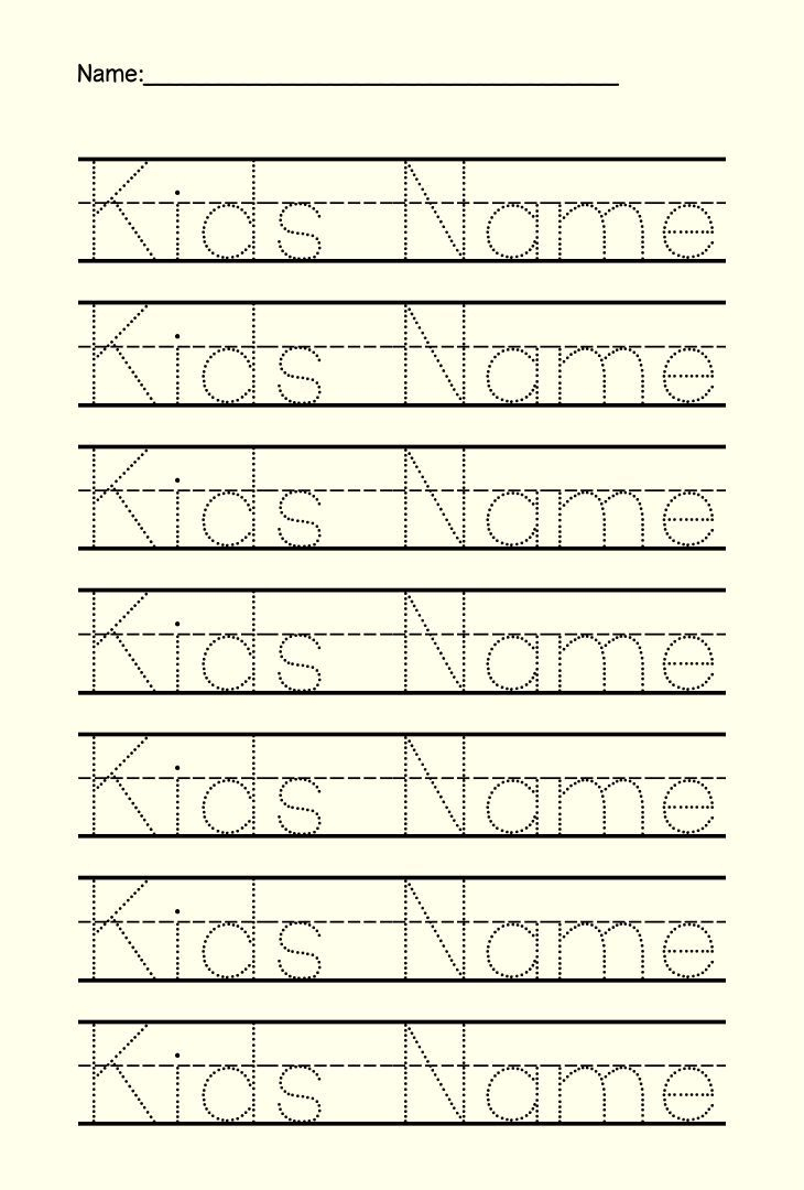Preschool Name Tracing - 15 Free Pdf Printables | Printablee with Free Printable Name Writing Practice