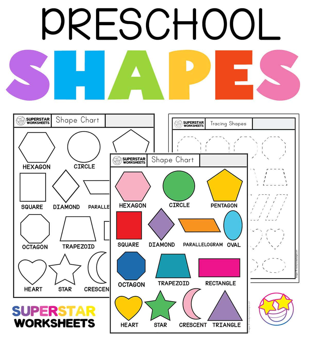 Preschool Shapes Worksheets - Superstar Worksheets for Free Printable Preschool Worksheets Shapes