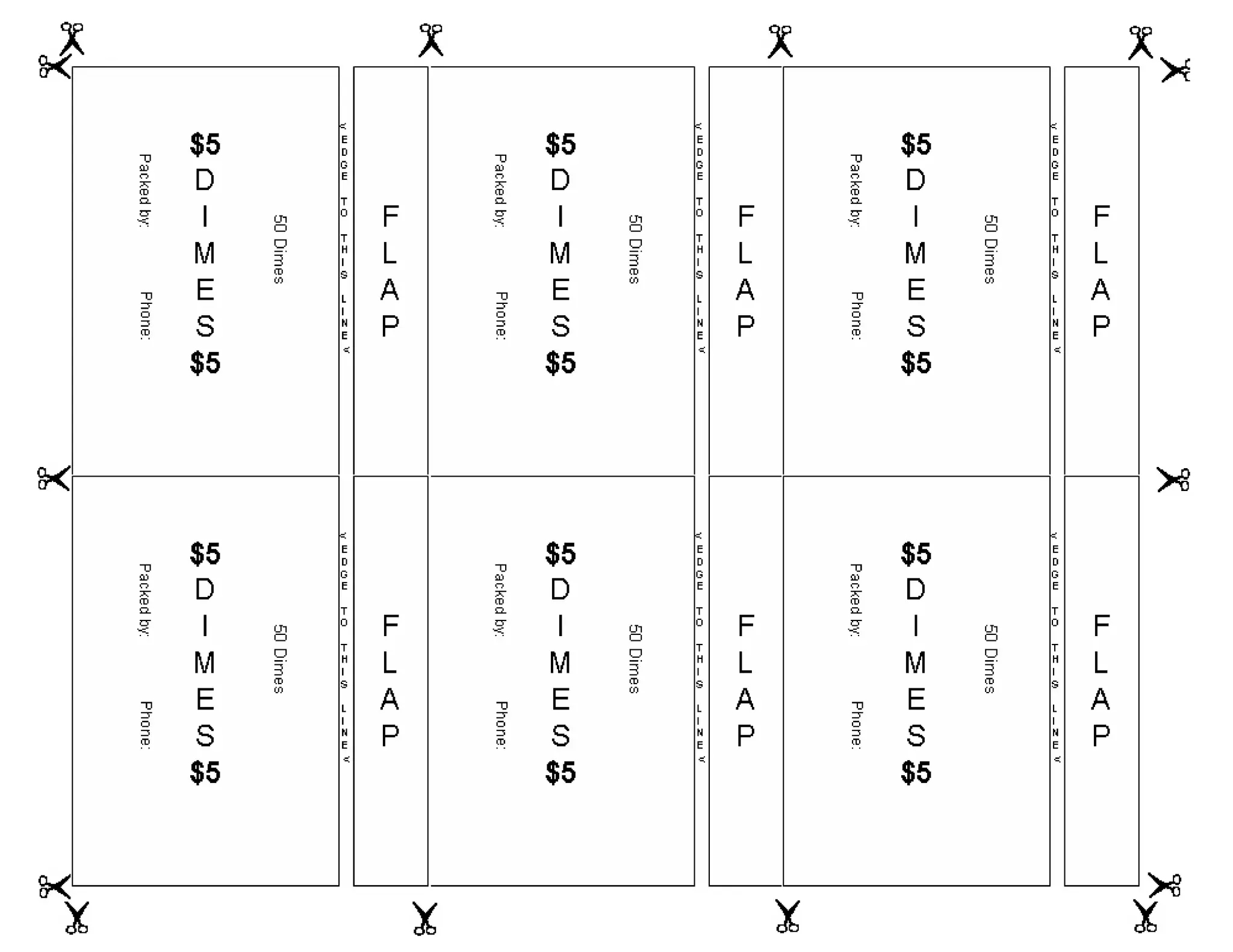 Printable Coin Rolls | Ppt inside Wrapper Free Printable Coin Wrappers