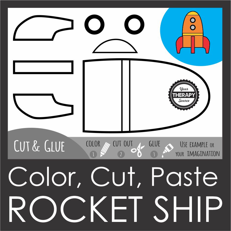 Printable Cut Out Rocket Template - Free Printable - Your Therapy with regard to Printable Cut Out Rocket Template