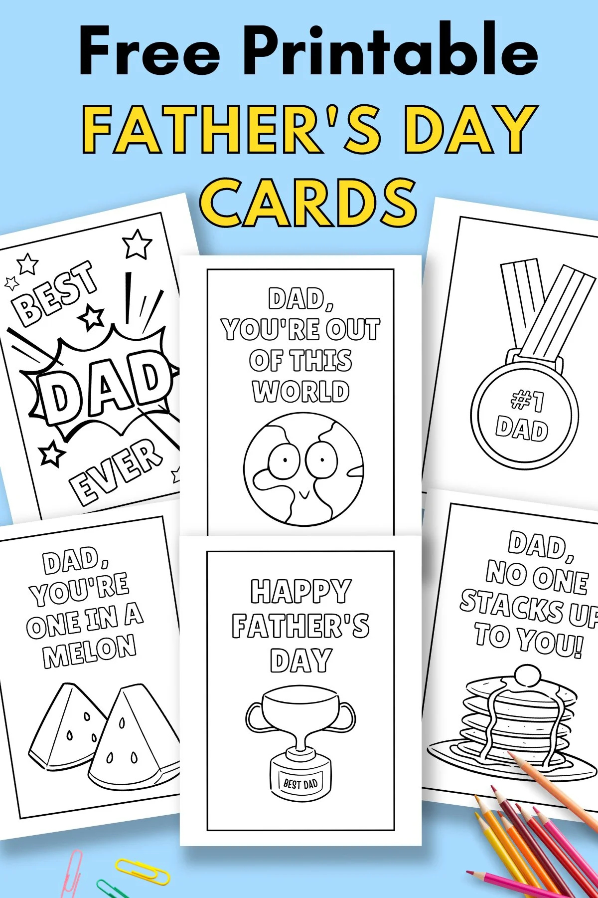 Printable Father'S Day Cards To Colour — Gathering Beauty regarding Printable Fathers Day Card Template