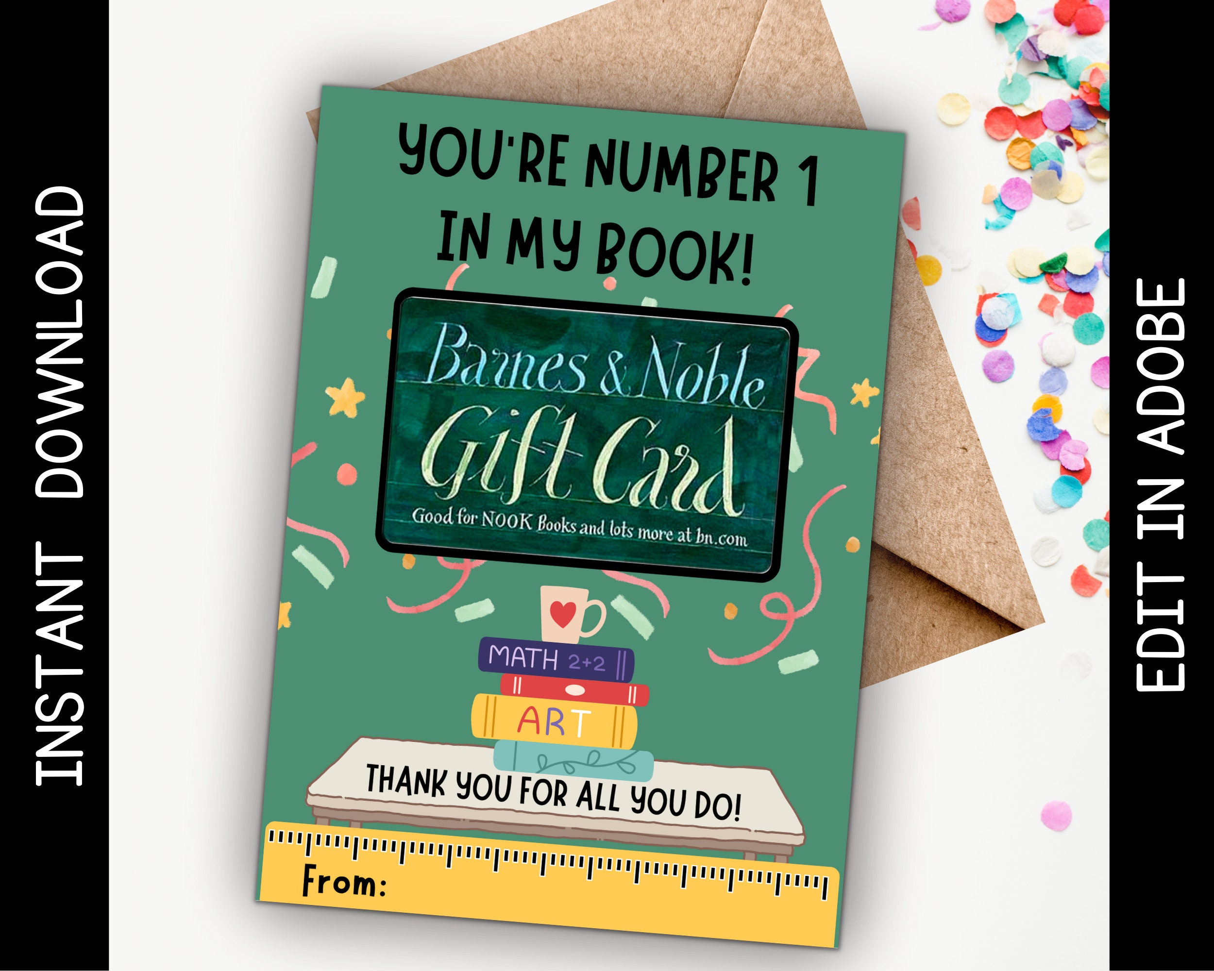 Printable Gift Card Holder For Teacher, Barnes & Noble Gift within Barnes And Noble Gift Card Printable