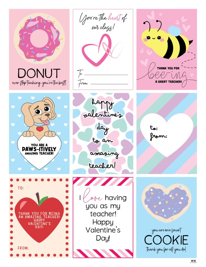 Printable Valentine'S Day Cards - 250+ Free Printables | Printabulls pertaining to Printable Valentine Card For Teacher