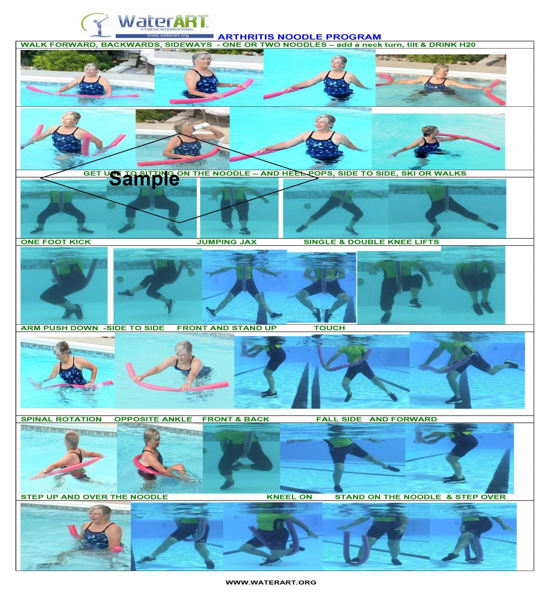 Printable Water Strength Training Deep Water Fitness, Water pertaining to 45 Minute Water Aerobics Routines Printable