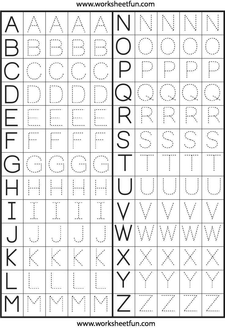 Printables Alphabet Pdf intended for Free Printable Alphabet Handwriting Worksheets