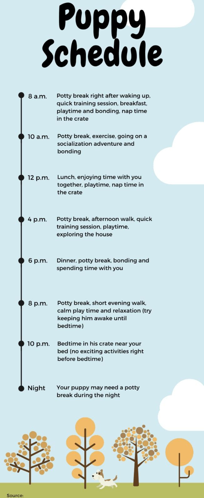 Puppy Schedule regarding Printable Puppy Training Schedule Week By Week
