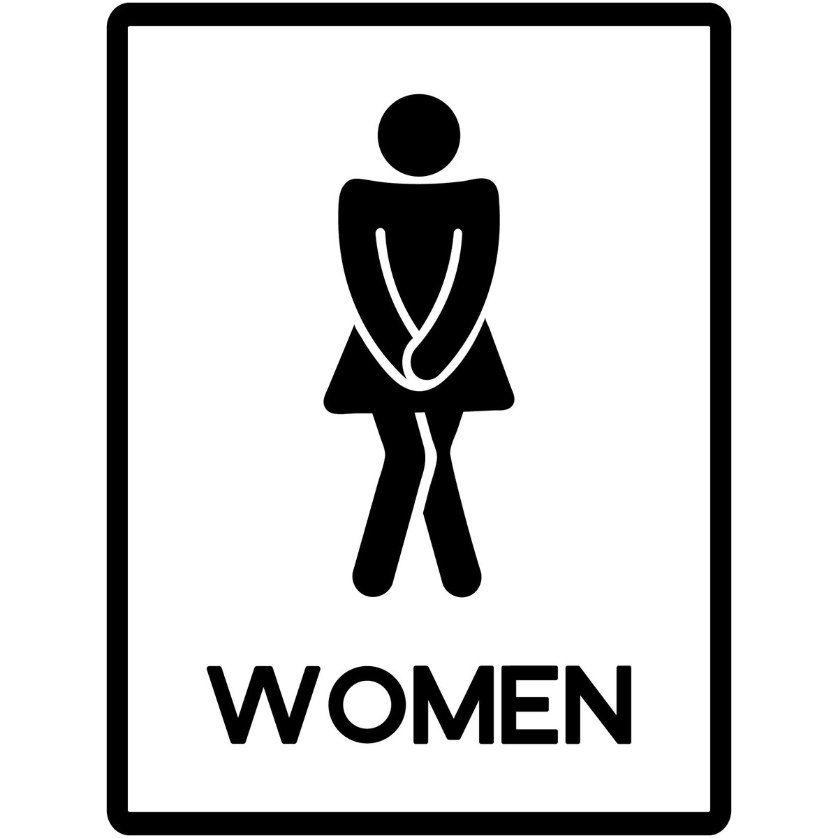 Restroom Women Sign 8" Vinyl Decal Car Sticker Business Restaurant for Women'S Restroom Sign Printable