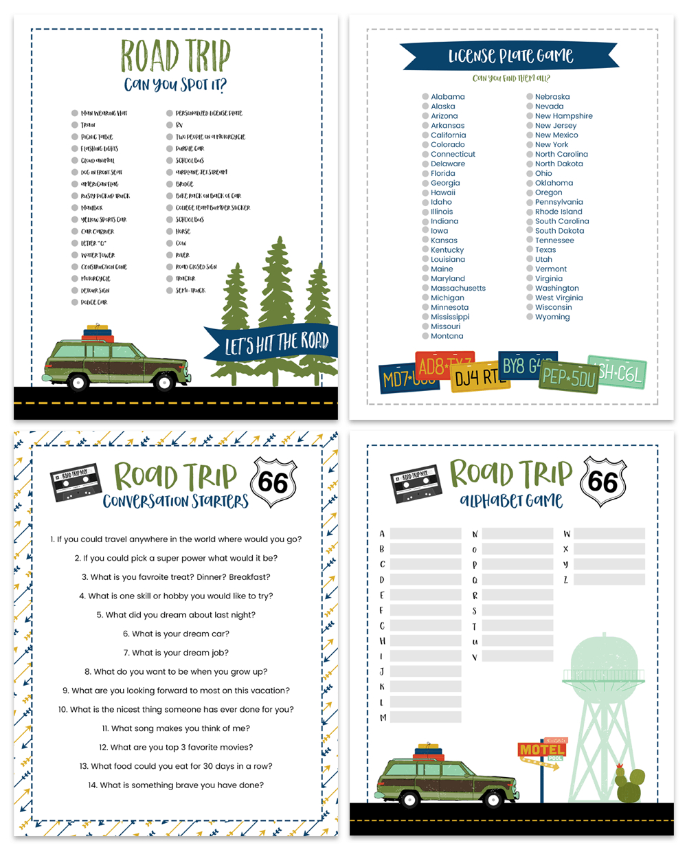Road Trip Games – Let'S Diy It All – With Kritsyn Merkley for 40 Free Printable Road Trip Activities
