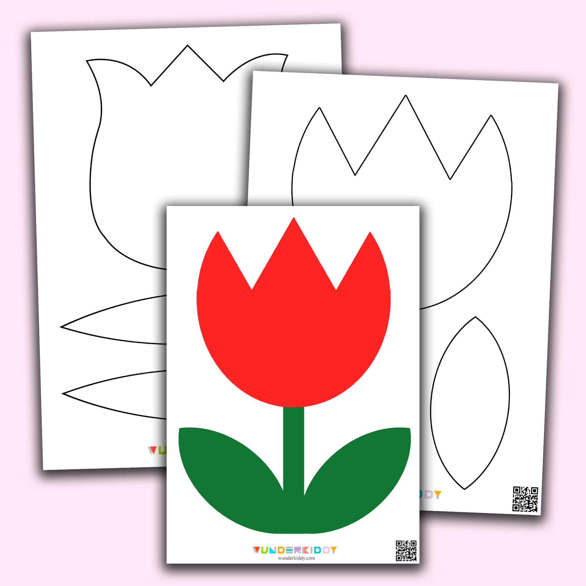 Schablonen Tulpen Für Basteln Mit Kindern Zum Ausdrucken within Printable Cut Out Tulip Template