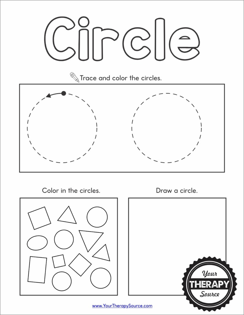 Shapes Worksheet Preschool - Free Printables - Your Therapy Source for Free Printable Preschool Worksheets Shapes