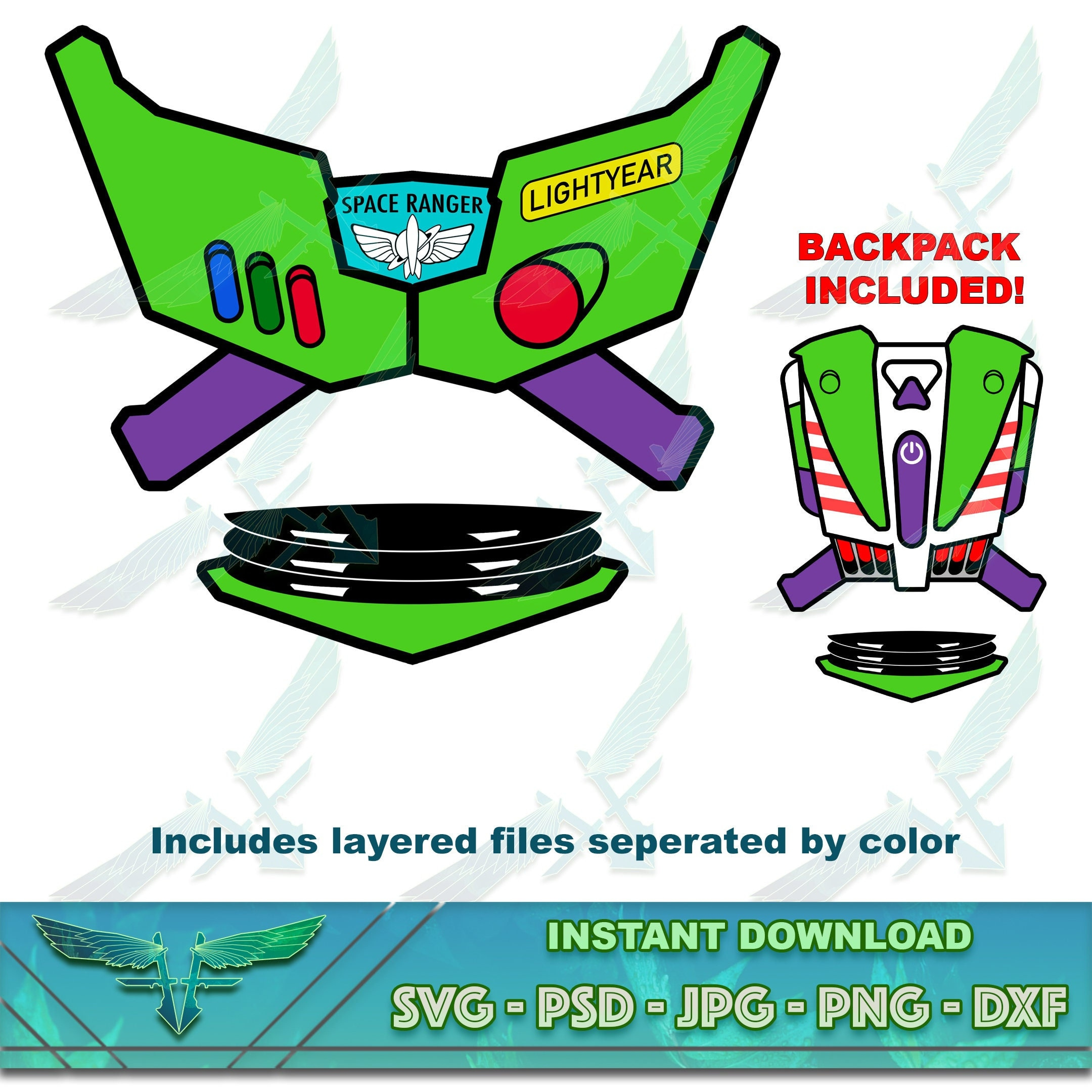 Shop Buzz Lightyear Chest Free Shipping with Printable Buzz Lightyear Chest Template