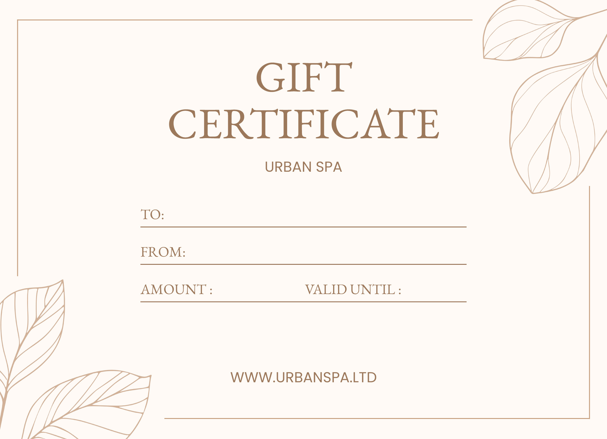 Spa Gift Certificate Free Google Docs Template - Gdoc.io regarding Printable Massage Gift Certificates Free