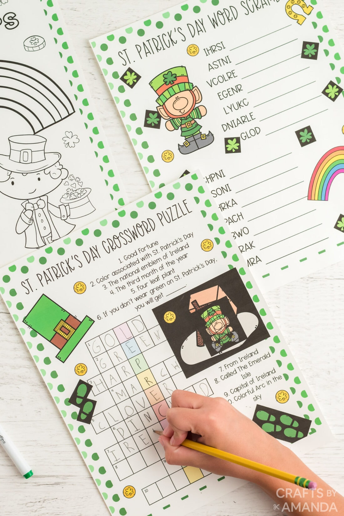 St. Patrick'S Day Activity Sheets - Craftsamanda - Free Printables regarding St Patrick'S Day Activities Printables