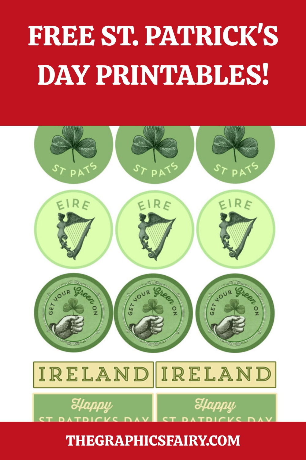 St. Patrick'S Day Banner Printables! - The Graphics Fairy in Free Printable St Patrick'S Day
