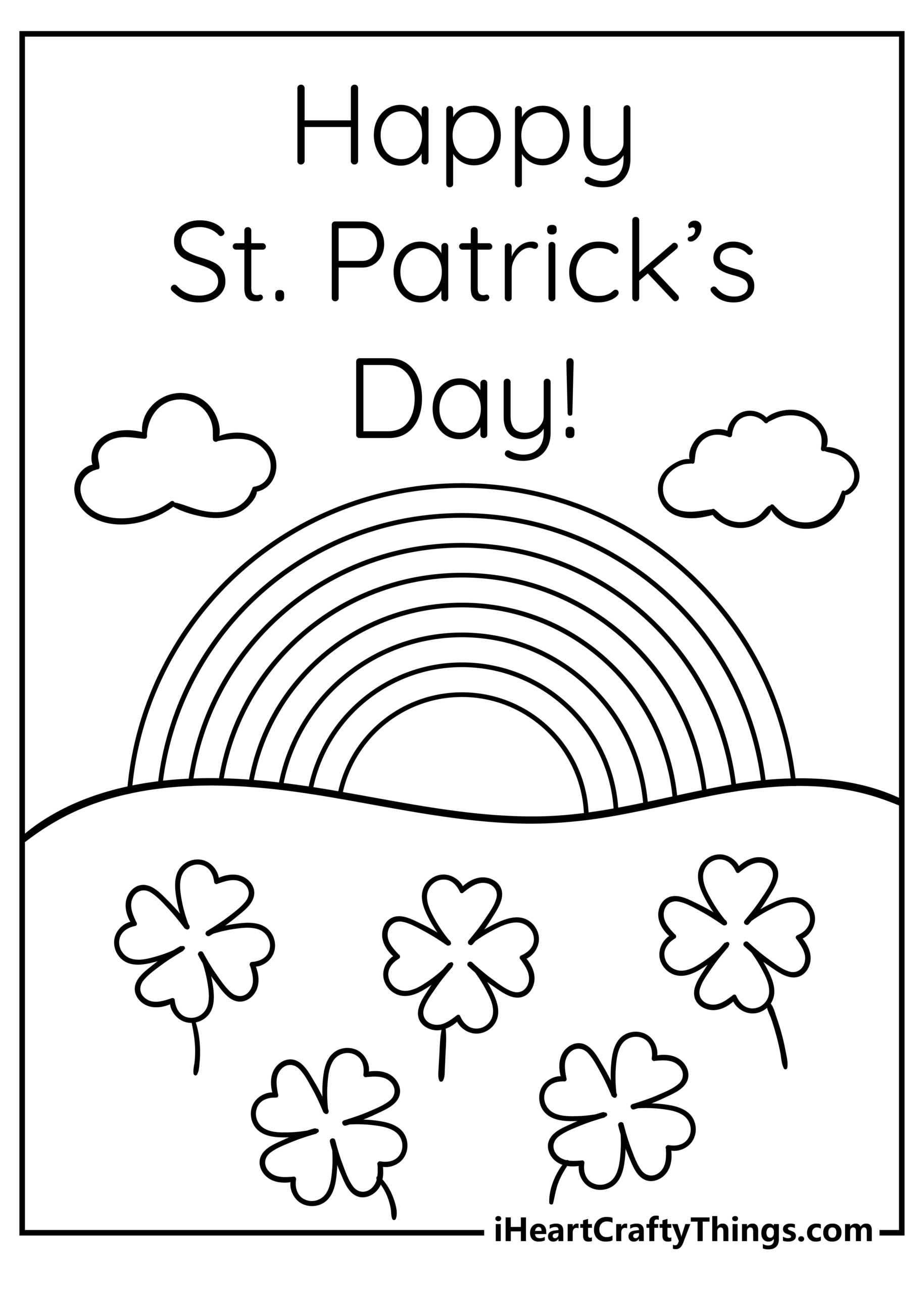 St Patricks Day Coloring Pages 2024 (100% Free Printables pertaining to Free Printable St Patrick'S Day